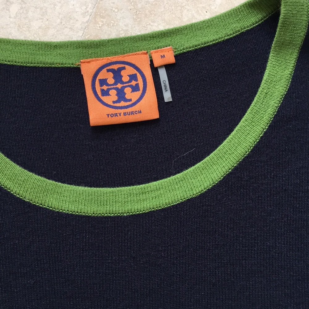 Tory Burch striped cashmere and silk top - Picture 2 of 3